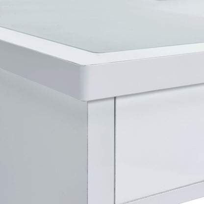 Ariana - Complete Vanity With Lightbulbs - Glossy White