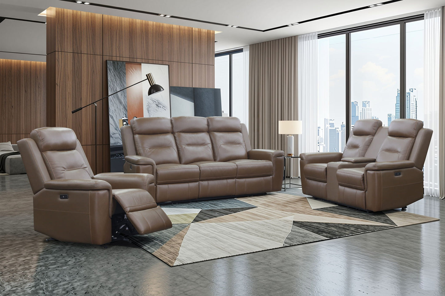Keldon - Glider Recliner - Brown