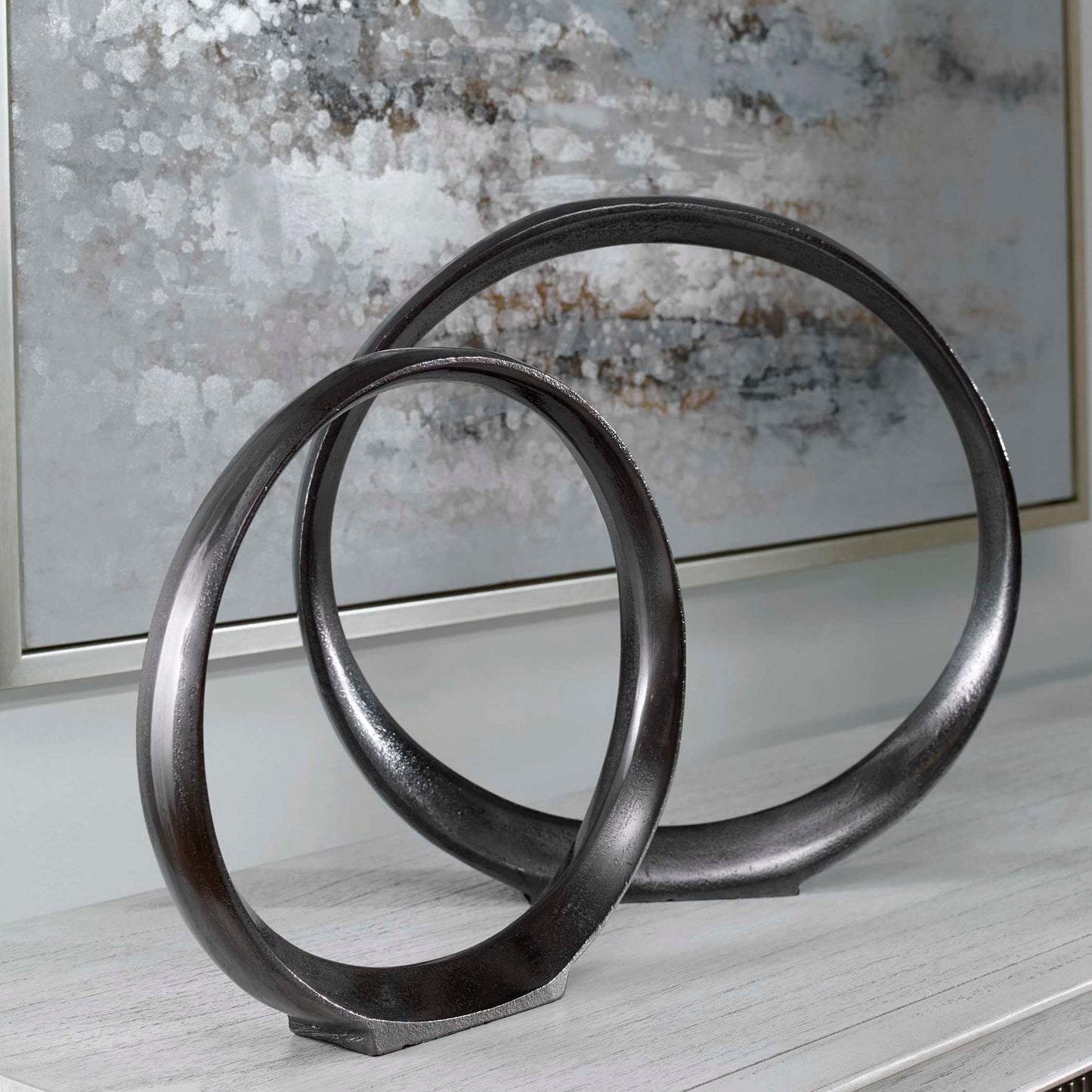 Orbits - Ring Sculptures (Set of 2)