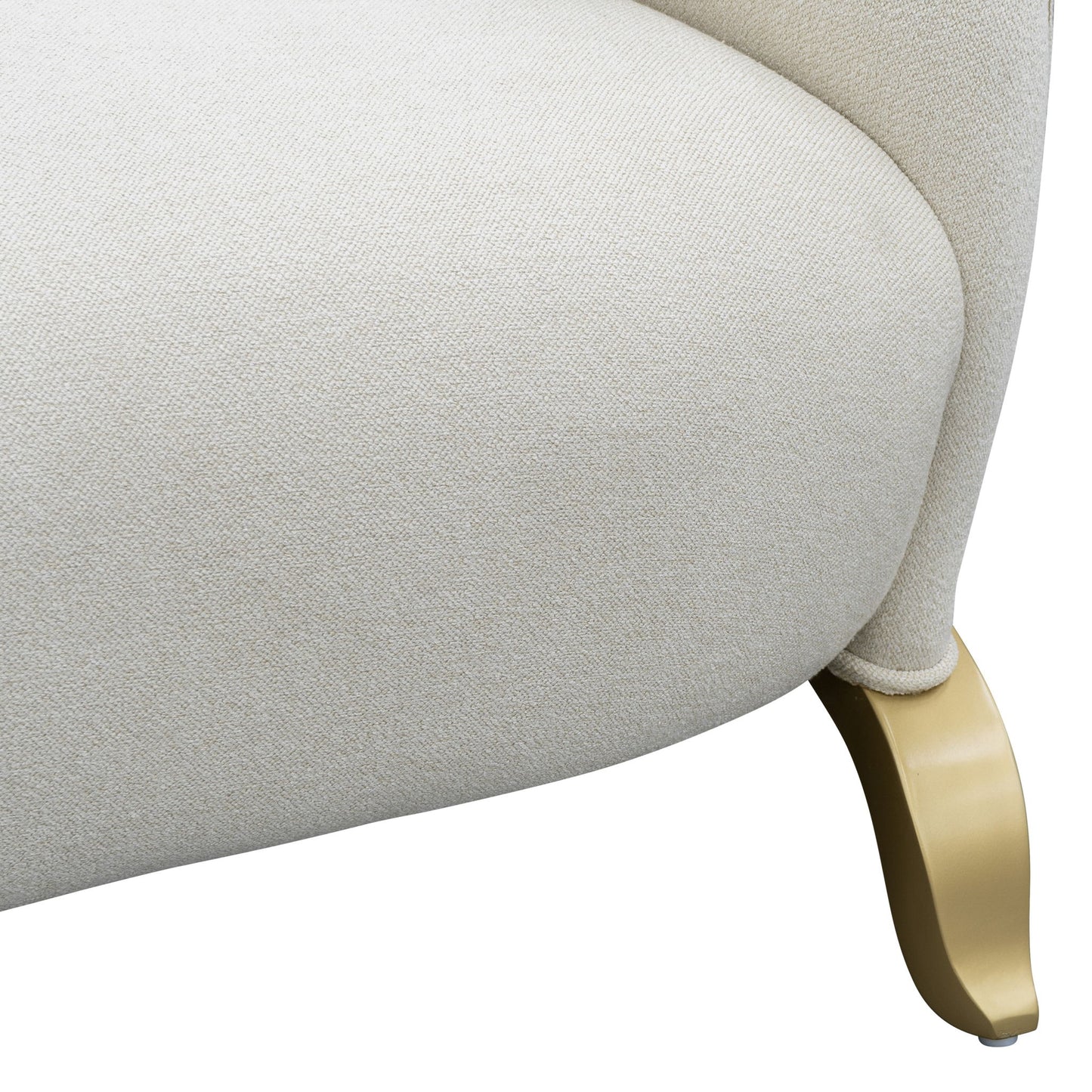 Scotts Square - Loveseat - Cornsilk / Light Champagne