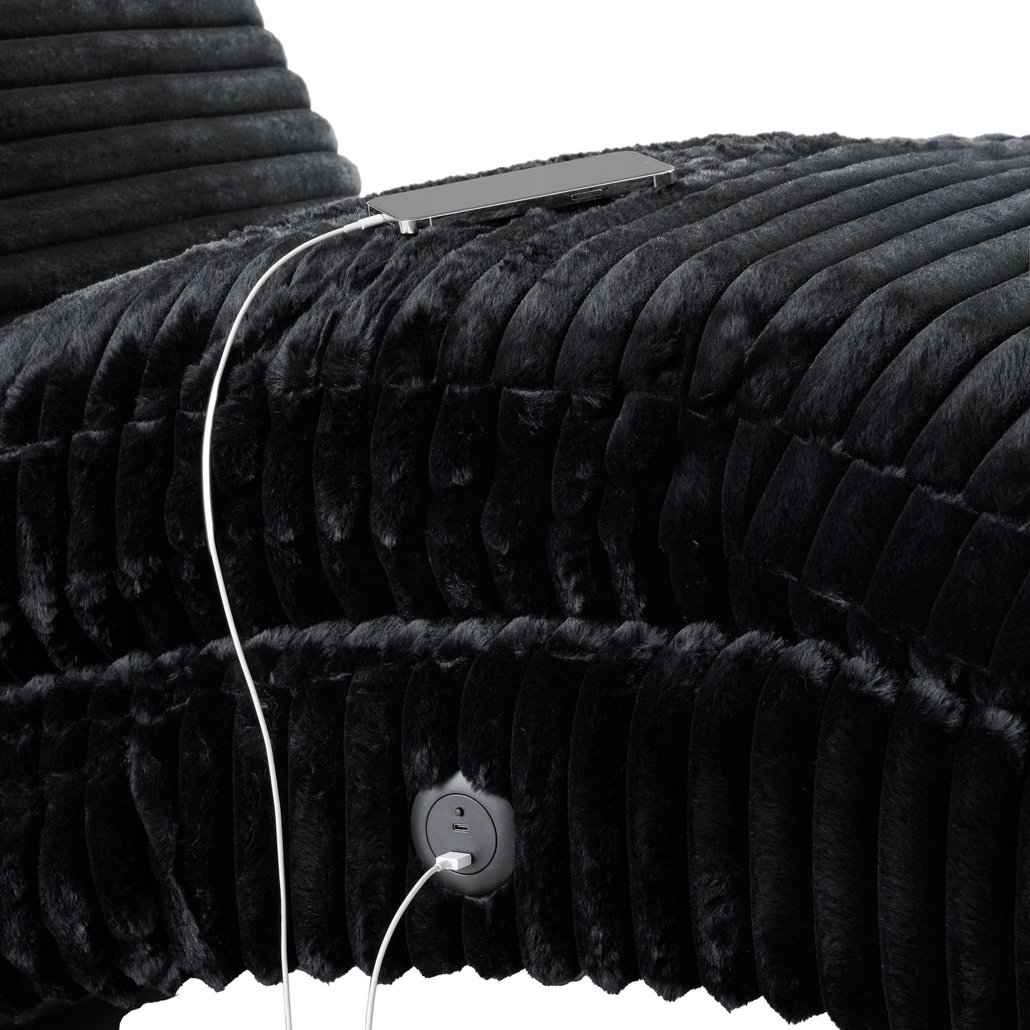 Nori - Chaise With Heat Massage, USBC, LED