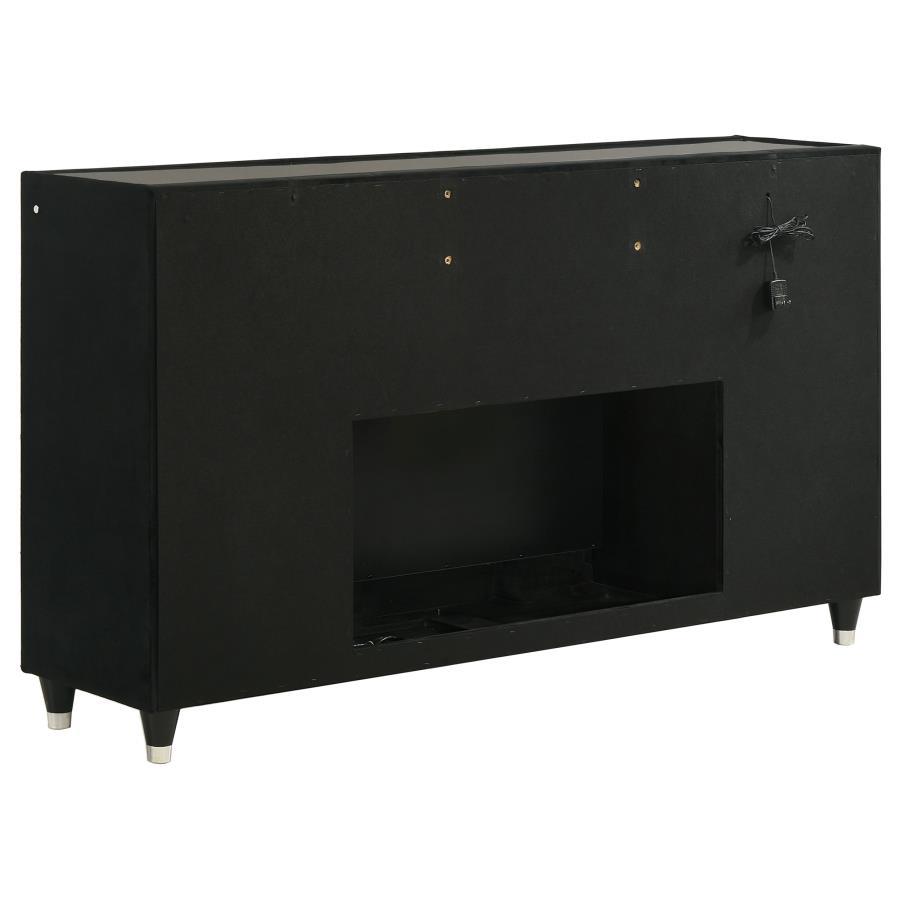 Lorient - Bedroom Set With LED Flame Box Dresser