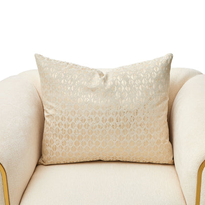 Sassani - Accent Chair - Crepe / Gold