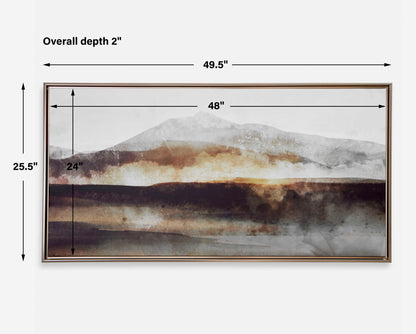 Splash Of Land - Framed Canvas