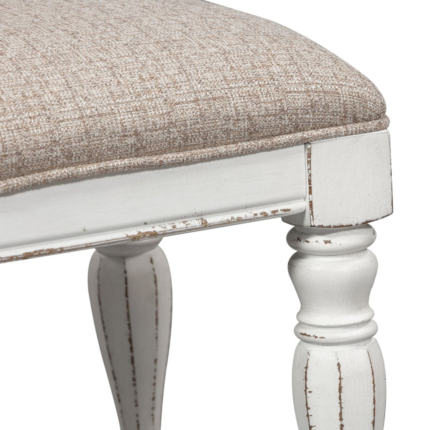 Magnolia Manor - Accent Bench - White