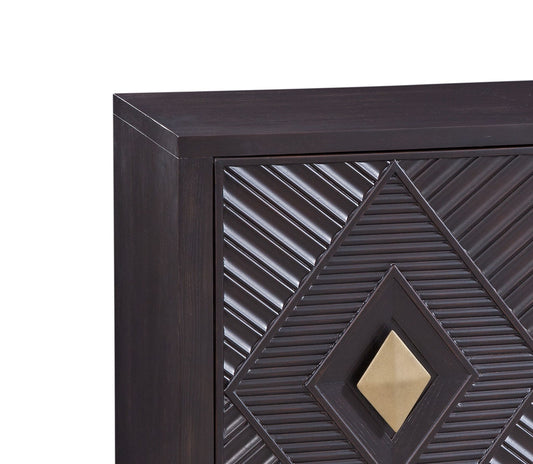 Allamar - Hospitality Cabinet - Boho Black / Gold