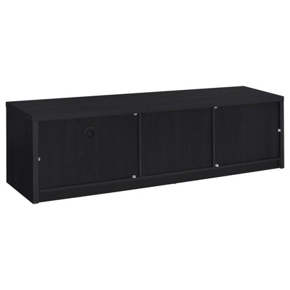 Murray - 70" 2-Door TV Stand Media Console - Black