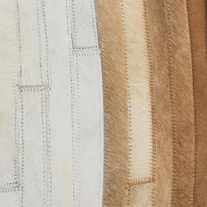 Meru - 20" x 20" Hide Pillow - Tan Multi