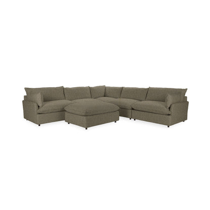 Caplan - 6 Piece Modular Sectional With Ottoman