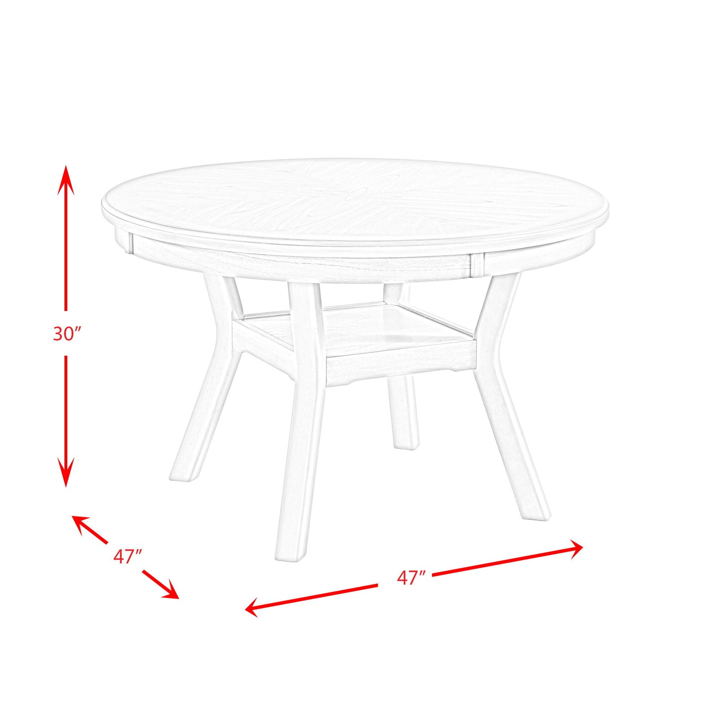 Amherst - Dining Table With Wood Leg - Gray Finish