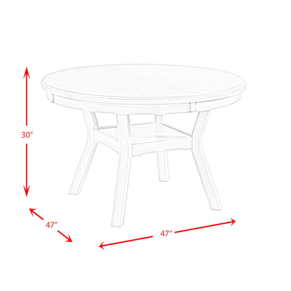 Amherst - Dining Table With Wood Leg - Gray Finish