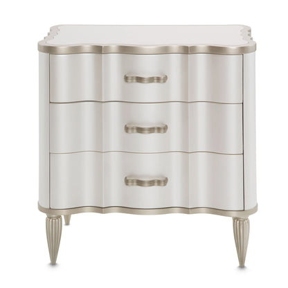 London Place - Nightstand - Creamy Pearl