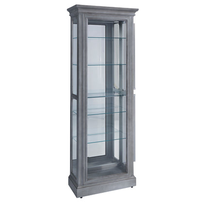 Pulaski Accents - Side Entry Curio Cabinet - Gray