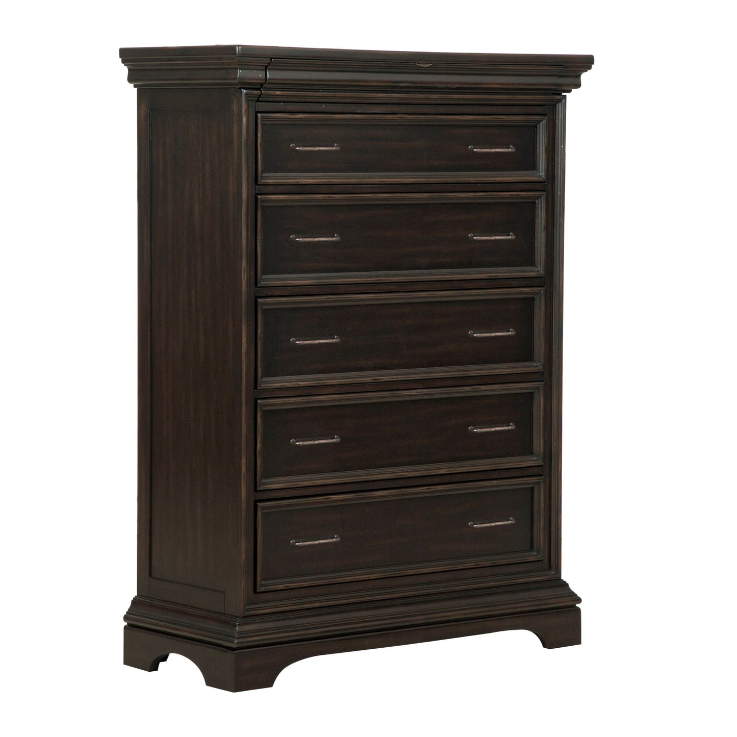 Caldwell - 6 Drawer Chest - Dark Wood