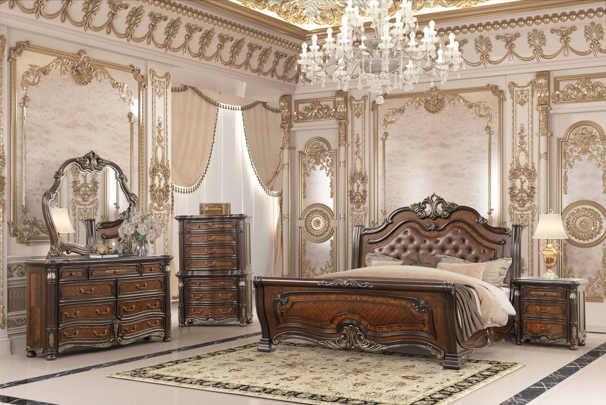 Bella Notte - Dresser Mirror - Mahogany Brown