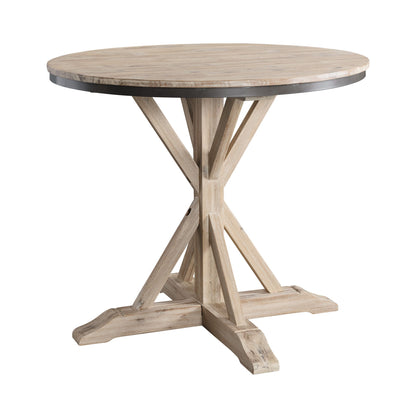Callista - Round Counter Height 5 Piece Dining Set (Table And Four Stools) - Beach