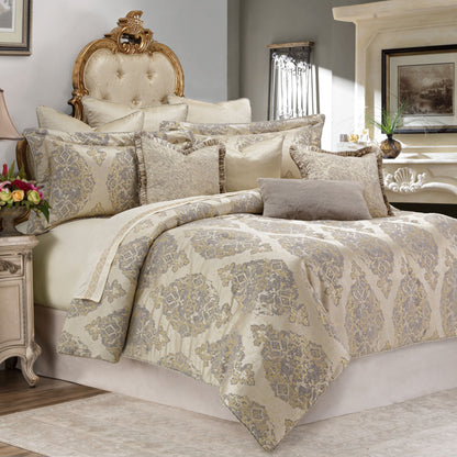 Bennett - 9-Piece Queen Comforter Set - Champagne