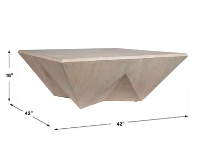 Collins - Modern Coffee Table - Light Gray