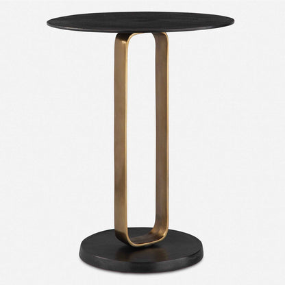 Aperture - Accent Table - Brass