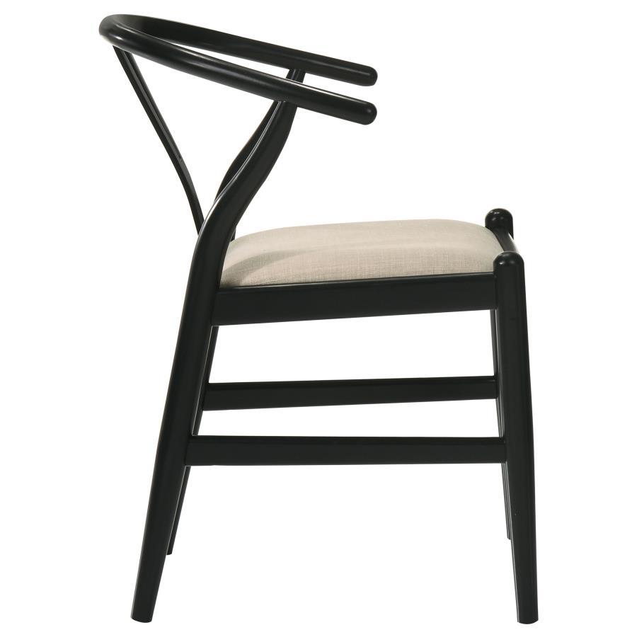 Crestmont - Wood Wishbone Dining Side Chair (Set of 2) - Black