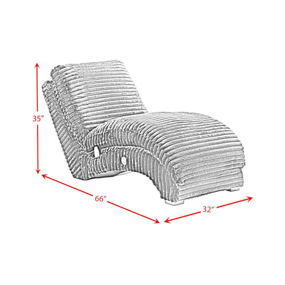 Nori - Chaise With Heat Massage, USBC, LED