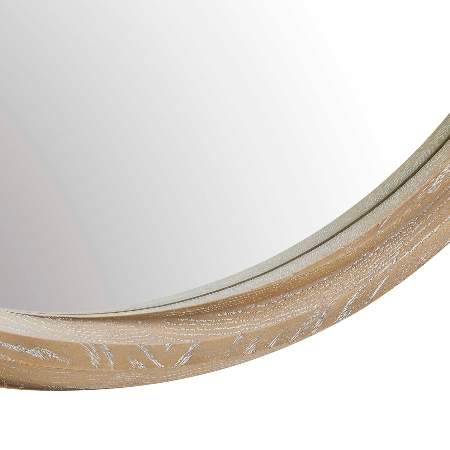 Landry - Round Mirror - Light Wood