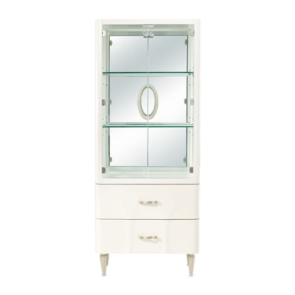 London Place - Display Cabinet - Creamy Pearl