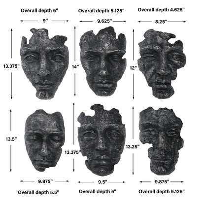 Self-Portrait - Mask Wall Decor (Set of 6)