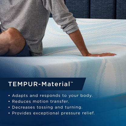 Tempur-Breeze - Tempur-ActiveBreeze Medium Hybrid Mattress With Ergo ProSmart Air Base