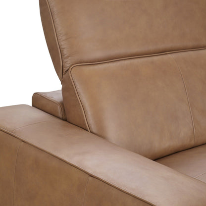 Kadon - Leather Power Recliner Sofa - Tan