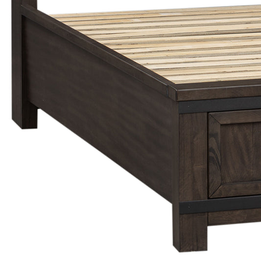 Thornwood Hills - Storage Bed Rails - Rock Beaten Brown