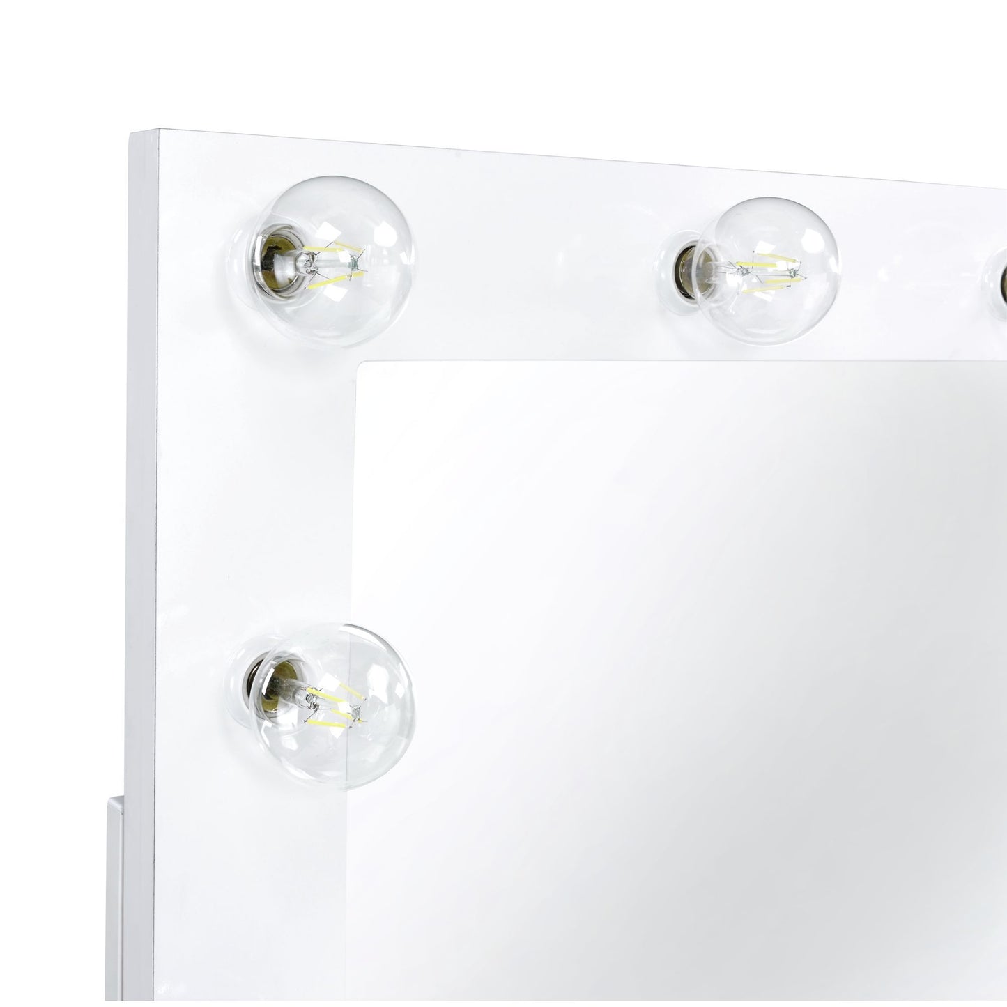 Ariana - Complete Vanity With Lightbulbs - Glossy White