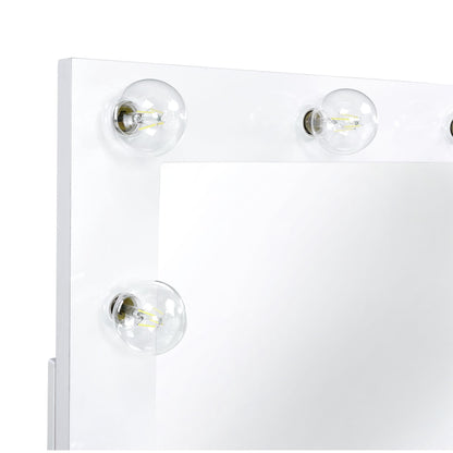 Ariana - Complete Vanity With Lightbulbs - Glossy White
