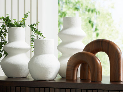 Carterworth - Accessory Set (Set of 5) - White / Brown