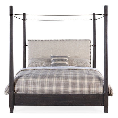 Big Sky - King Poster Bed With Canopy - Black
