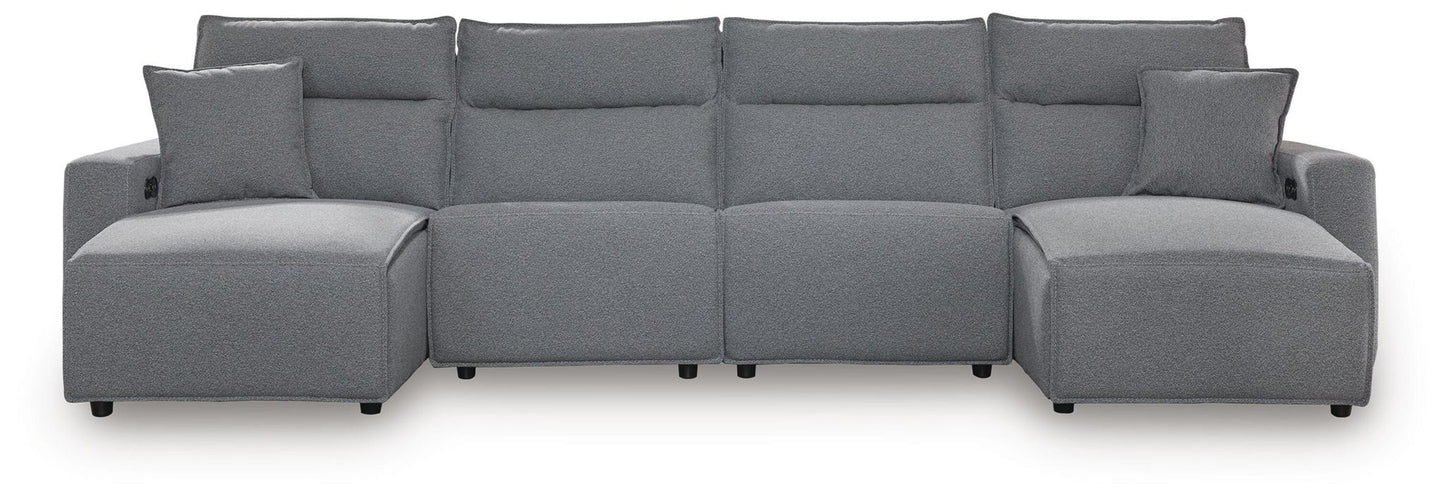 Modmax II - Reclining Sectional - Salt And Pepper