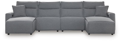 Modmax II - Reclining Sectional - Salt And Pepper