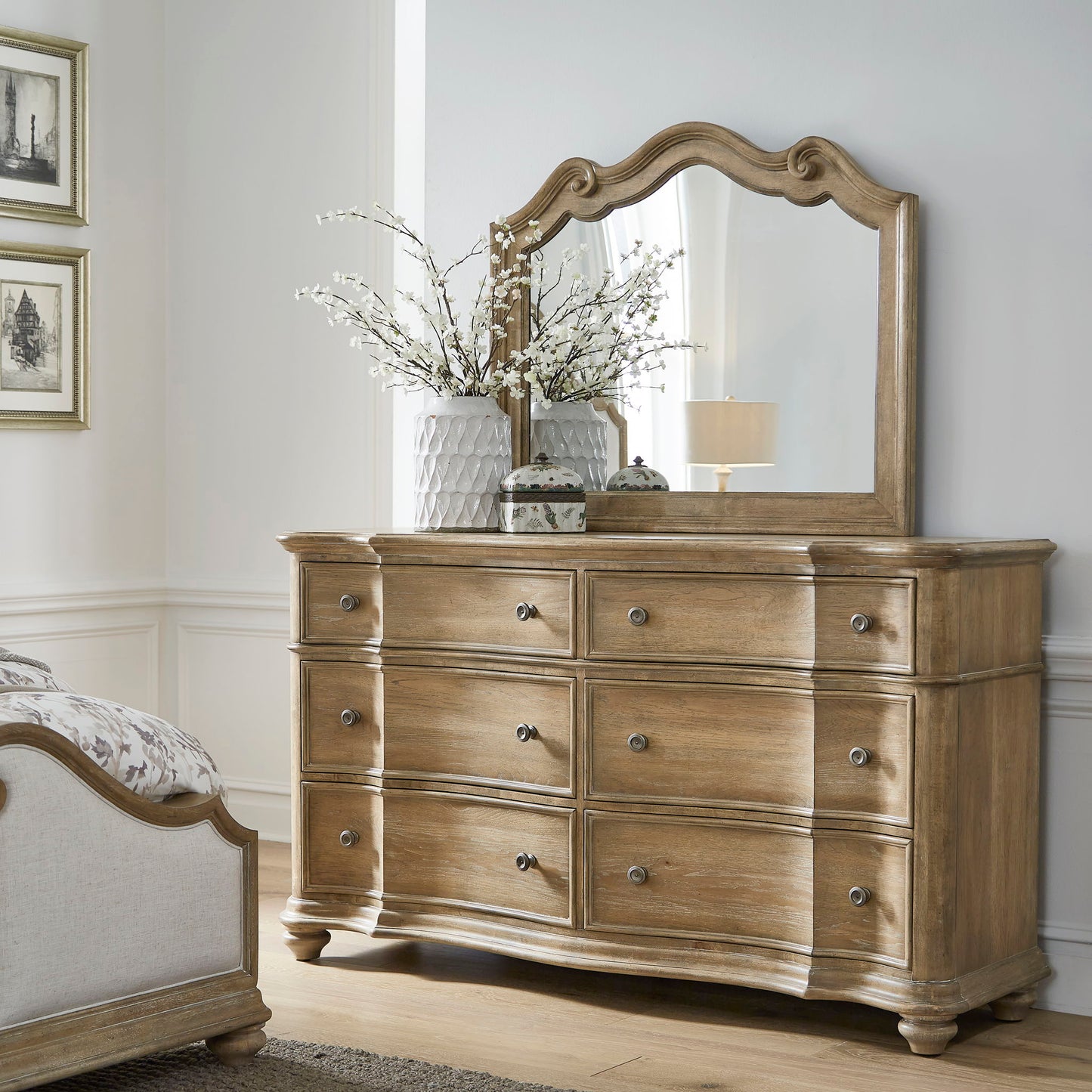 Weston Hills - Dresser Mirror - Flax Seed
