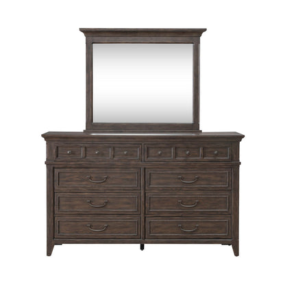 Paradise Valley - Dresser & Mirror - Dark Brown