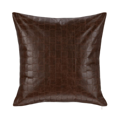 Leather Seston - 20" x 20" Pillow - Brown