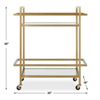 Erena - Bar Cart - Brass