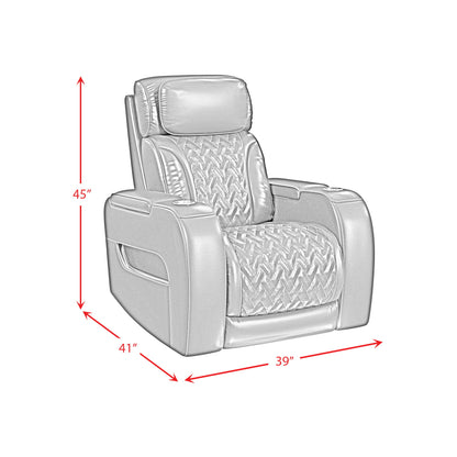 Prime Time - P3 Recliner With LED And Wireless Charger Pocket