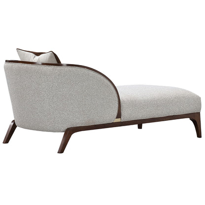 Houston - Chaise - Pebble / Walnut