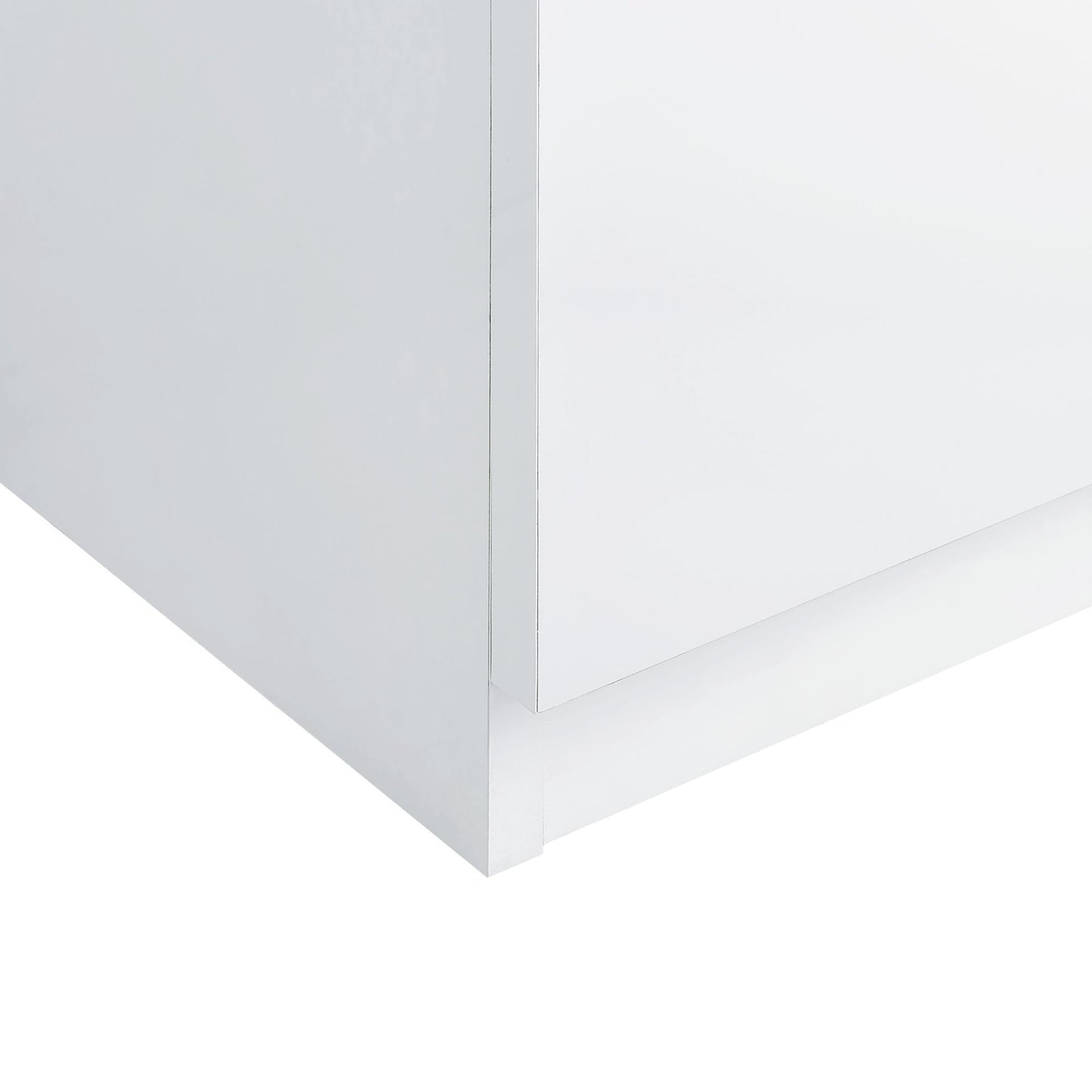 Vancouver - Floor Mirror With Storage - White