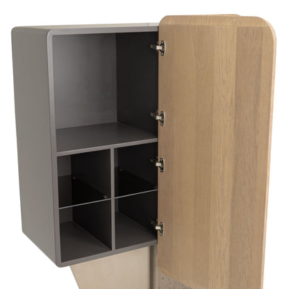 Bristol Point - Bar Cabinet - Saddle Brown