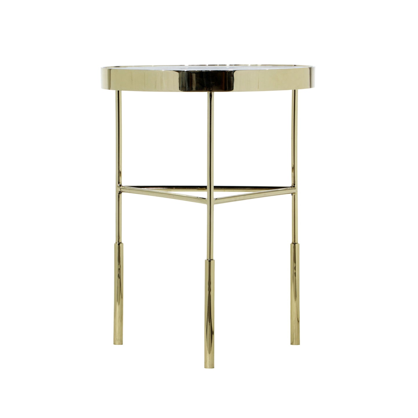 Delilah - Accent Table - Polished Gold