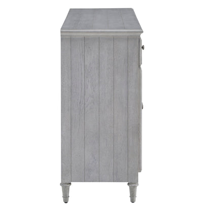 Pulaski Accents - 3-Door Credenza With Storage Drawers - Light Gray