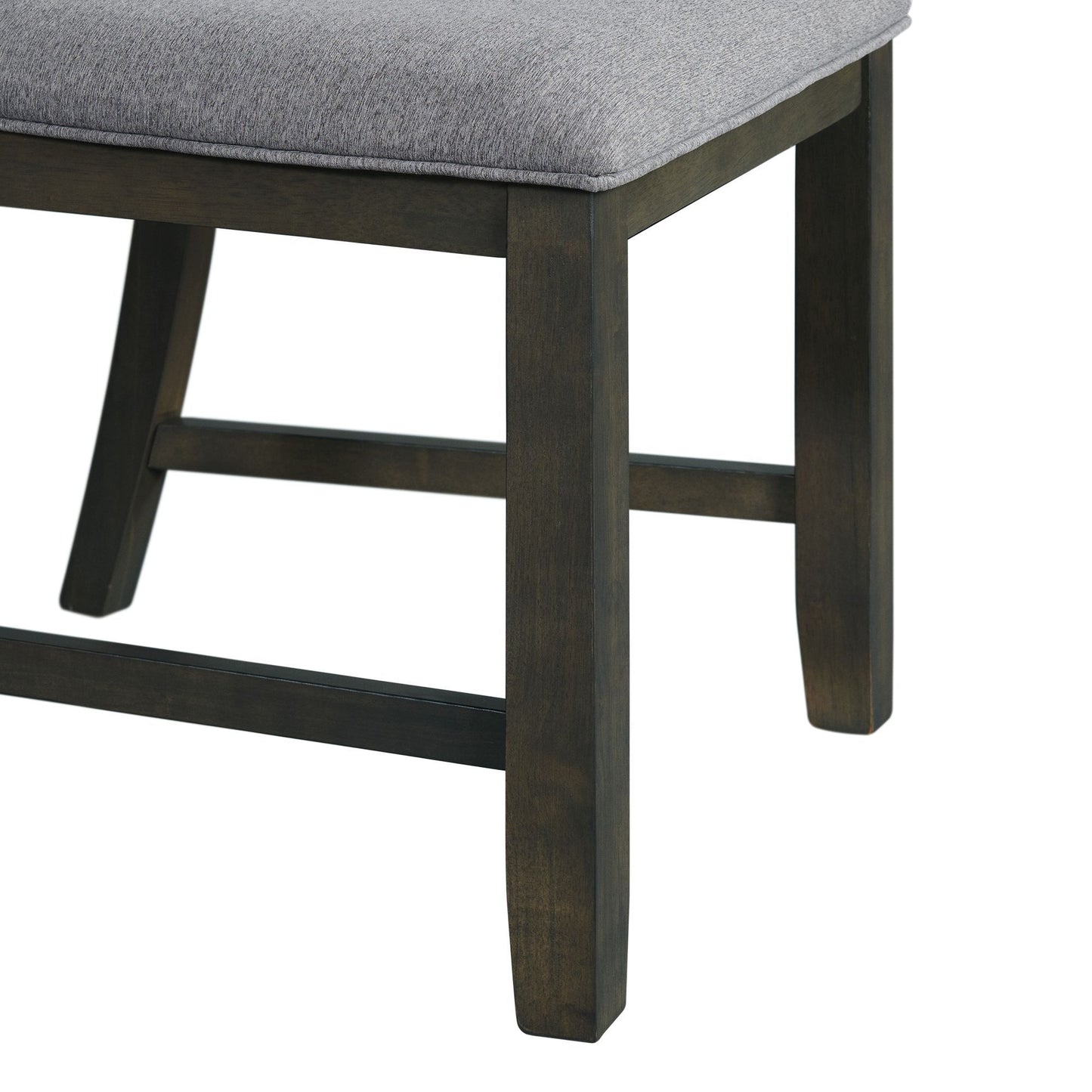 Amherst - Dining Side Chair With Fabric Cushion Side Stretcher (Set of 2) - Gray Finish