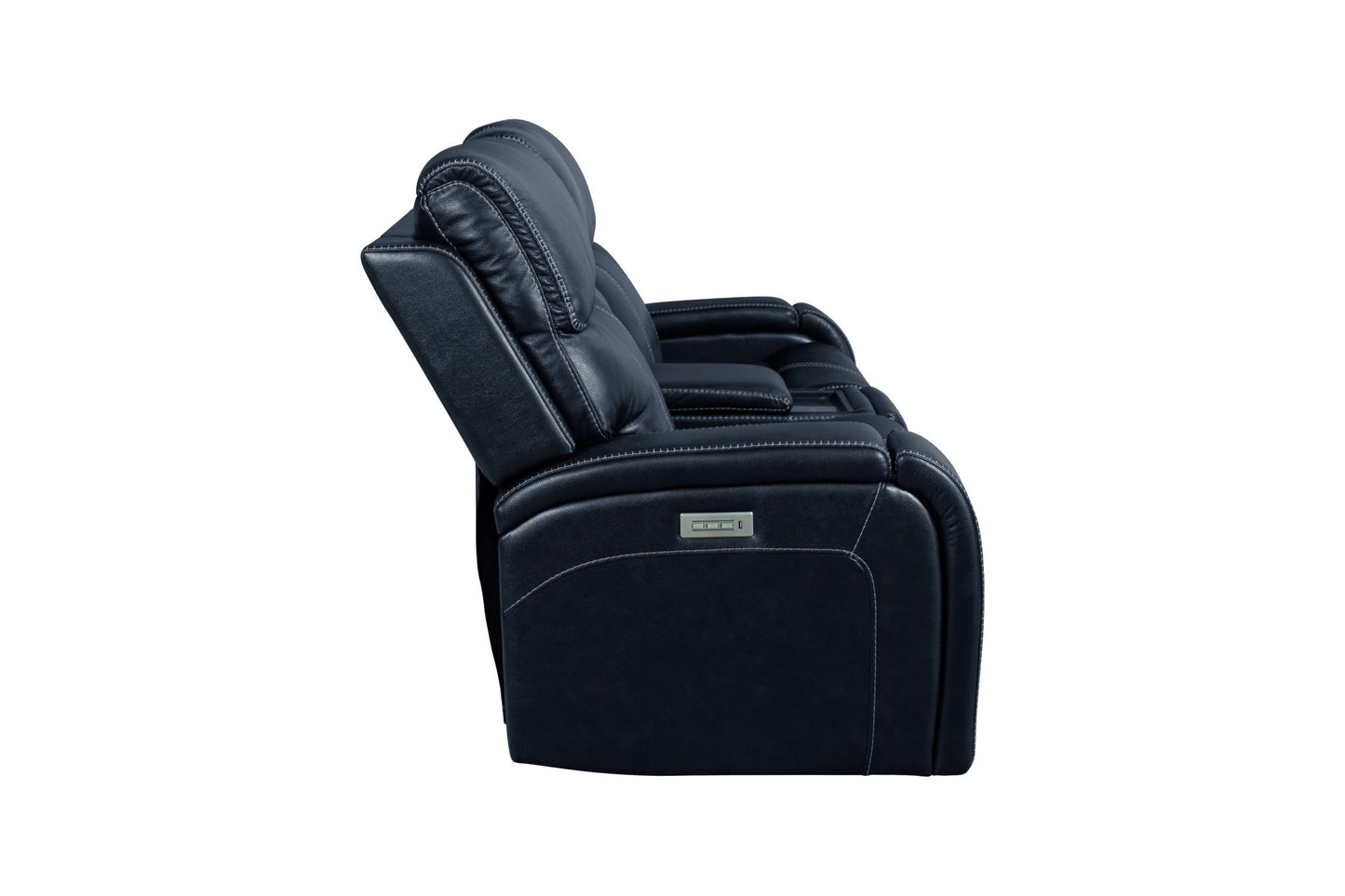 Glenwood - Power Console Loveseat-Recliner With Power And Power Headrest And Lumbar (Layflat)