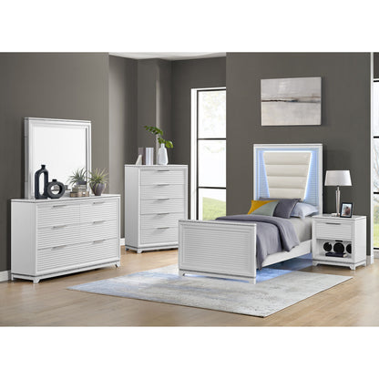 Denmark - Upholstered Bed With LED